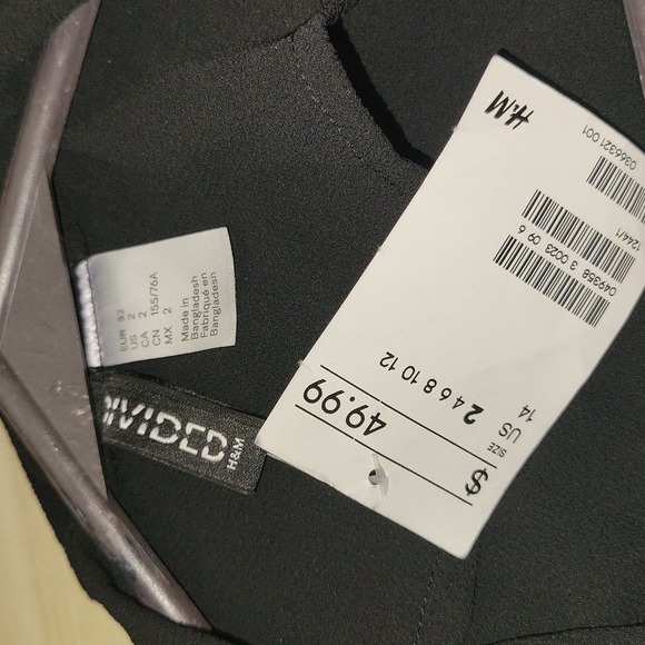 H&M NWT 3 Quarter Length Utility Hooded Black Jacket - Picture 2 of 16